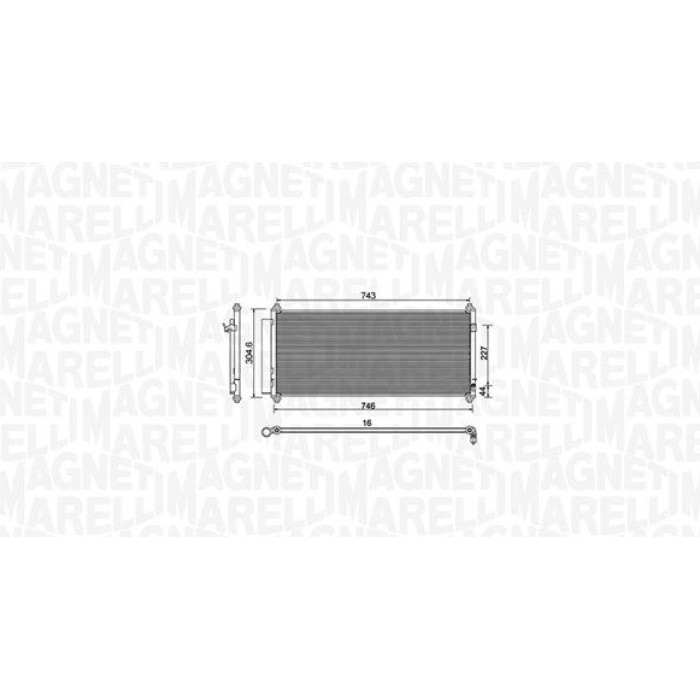 Magneti Marelli Klimakondensator 350203973000
