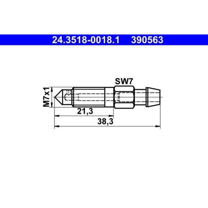 ATE Entlüftungsschraube / Entlüftungsventil 24.3518-0018.1