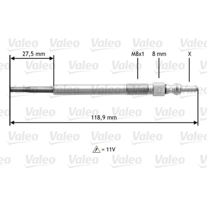Valeo Glühkerze 345118 Valeo Glühkerze 345118