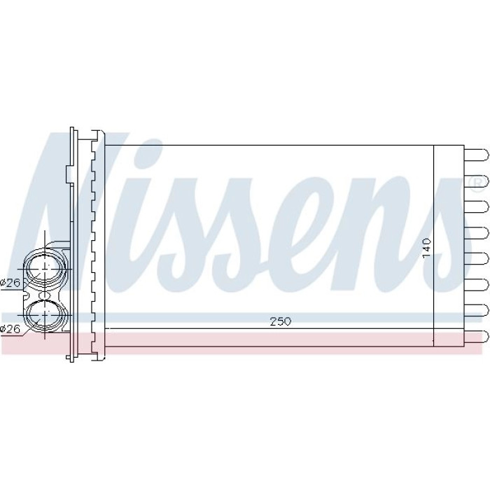 Nissens Heizungskühler PKW 71154 Nissens Heizungskühler PKW 71154