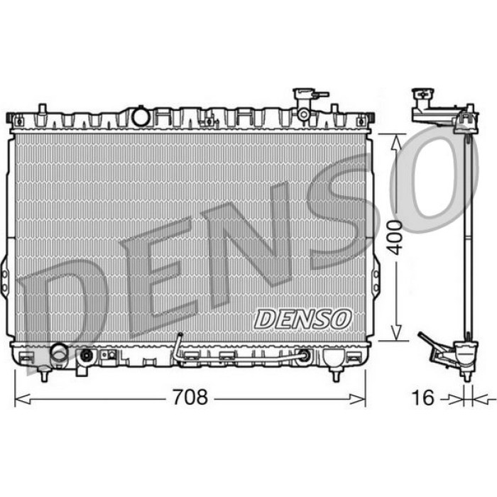 DRM41002 Denso Motorkühler DRM41002 DRM41002 Denso Motorkühler DRM41002
