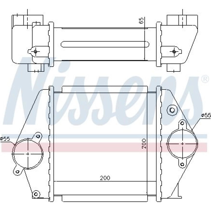 Nissens Ladeluftkühler PKW 96570 Nissens Ladeluftkühler PKW 96570