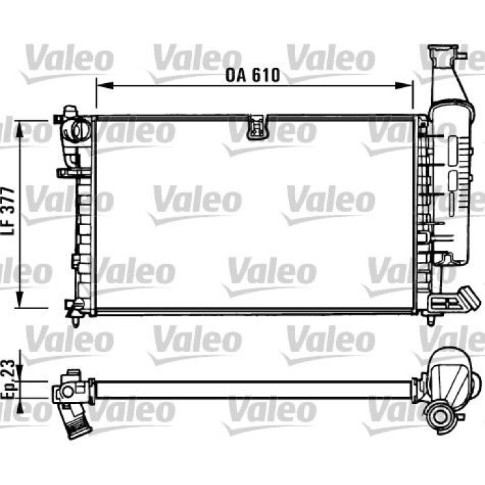 Valeo Motorkühler 731296 Valeo Motorkühler 731296