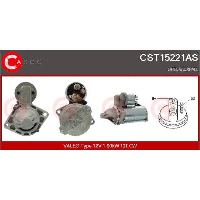 CASCO Anlasser CST15221AS CASCO Anlasser CST15221AS