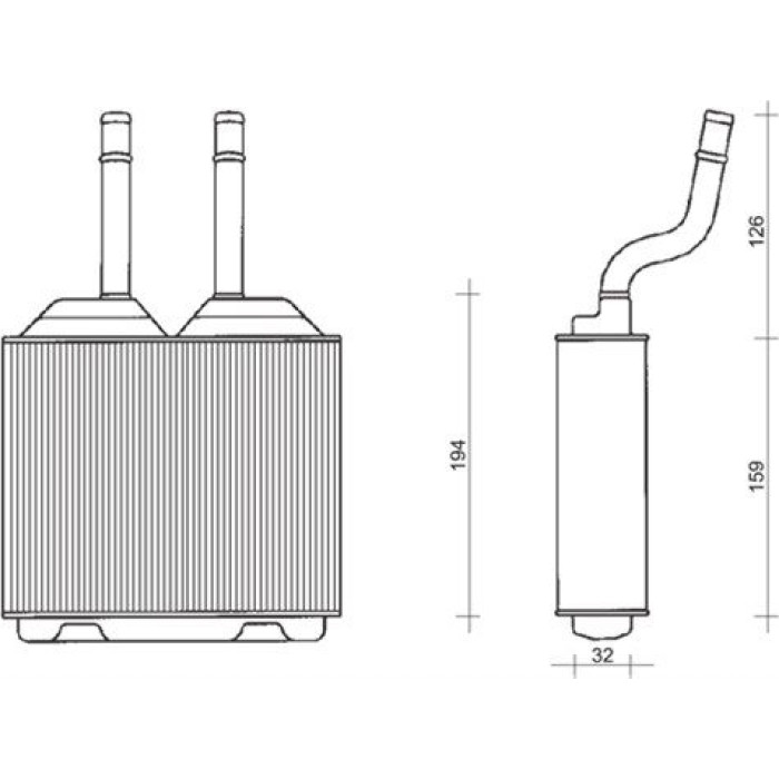 Magneti Marelli Heizungswärmetauscher 350218261000 Magneti Marelli Heizungswärmetauscher 350218261000