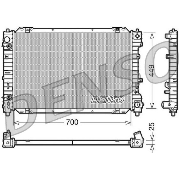 Denso Motorkühler DRM10087 Denso Motorkühler DRM10087