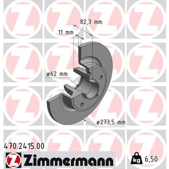 Zimmermann Bremsscheibe 470.2415.00 Zimmermann Bremsscheibe 470.2415.00