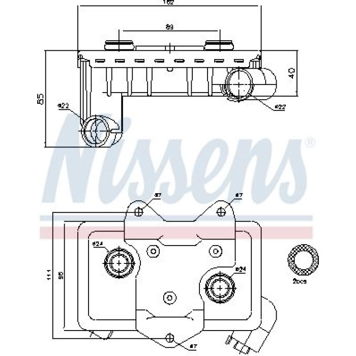 Nissens Ölkühler PKW 90597 Nissens Ölkühler PKW 90597