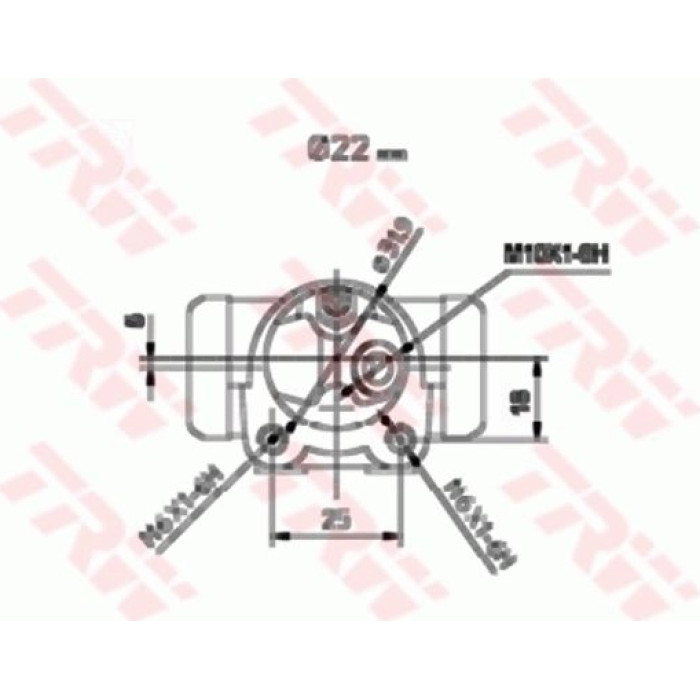TRW Radbremszylinder BWH112 TRW Radbremszylinder BWH112