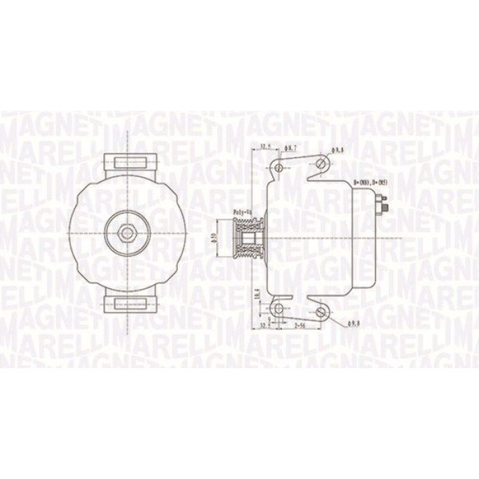 Magneti Marelli Lichtmaschine 063731481010