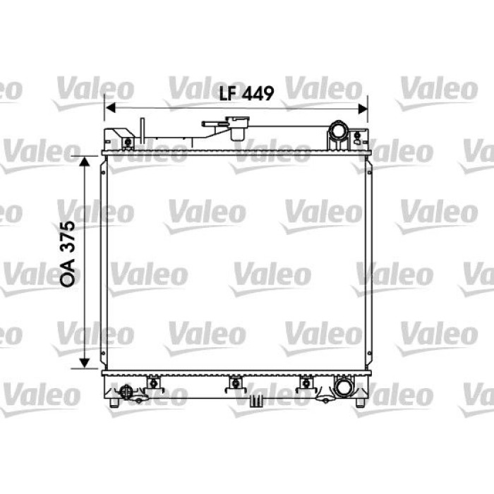Valeo Motorkühler 734170 Valeo Motorkühler 734170