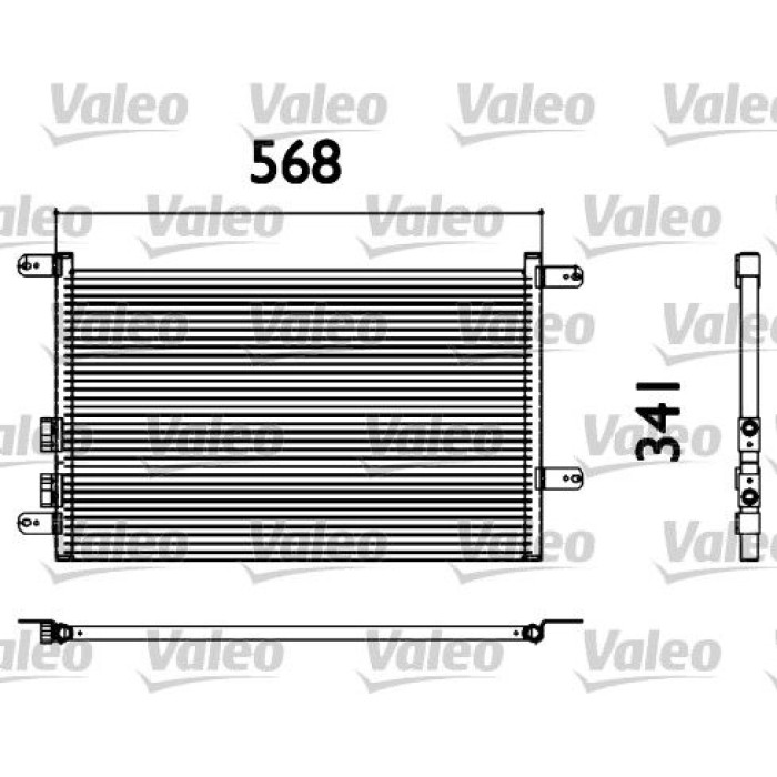 Valeo Klimakondensator 817527 Valeo Klimakondensator 817527