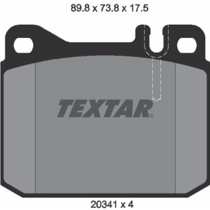 Textar Bremsbelagsatz 2034110 Textar Bremsbelagsatz 2034110
