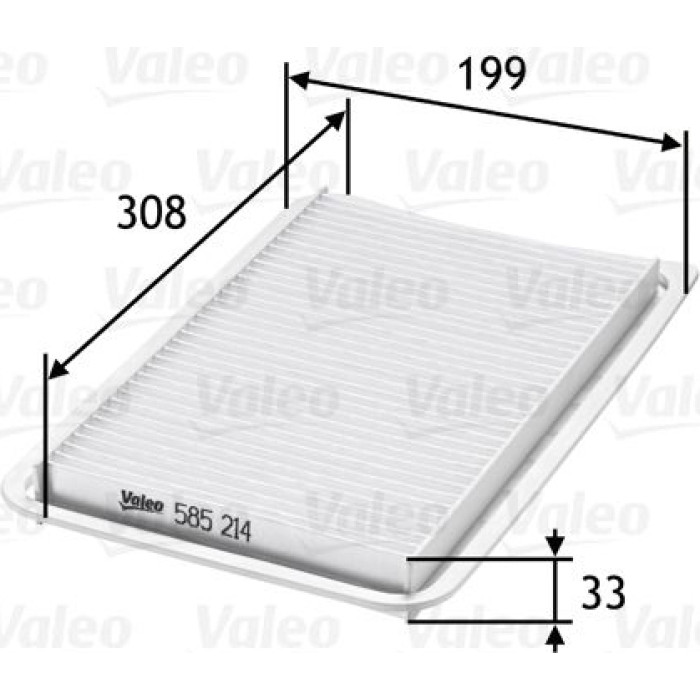 Valeo Luftfilter 585214 Valeo Luftfilter 585214