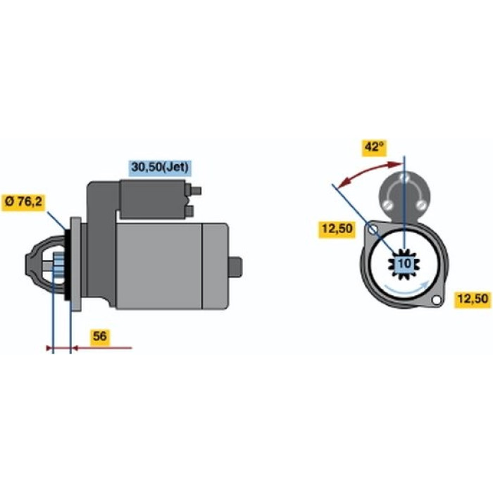 Bosch Anlasser 0001125042