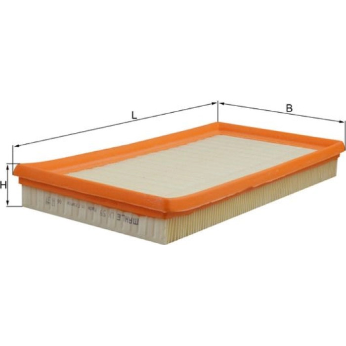 MAHLE Luftfilter LX 59 MAHLE Luftfilter LX 59