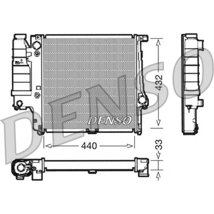 Denso Motorkühler DRM05038 Denso Motorkühler DRM05038