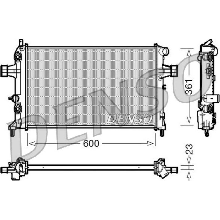 Denso Motorkühler DRM20086 Denso Motorkühler DRM20086