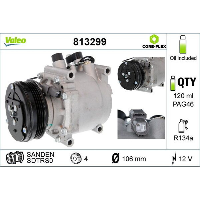Valeo Kompressor 813299 Valeo Kompressor 813299