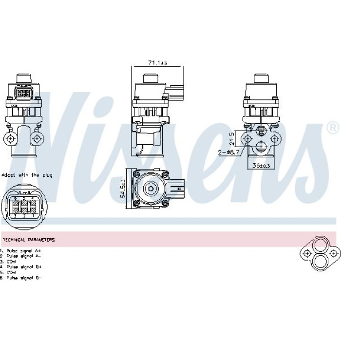 Nissens AGR-Ventil 98368 Nissens AGR-Ventil 98368