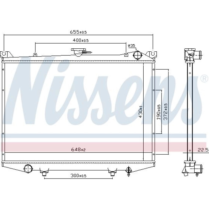 Nissens Wasserkühler PKW 62988 Nissens Wasserkühler PKW 62988