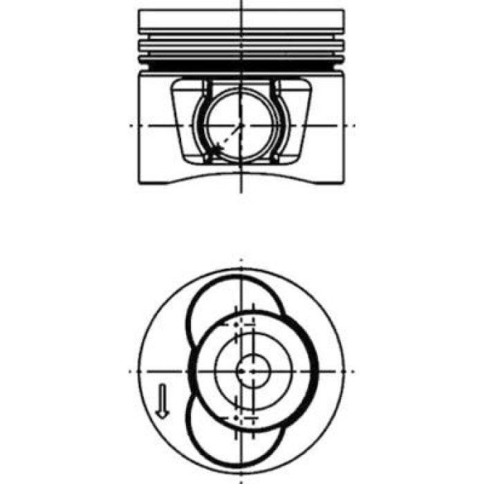 Kolben 40715620 Kolben 40715620