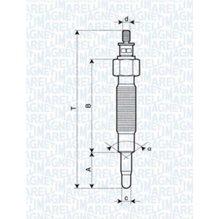 Magneti Marelli Glühkerze 062900037304 Magneti Marelli Glühkerze 062900037304