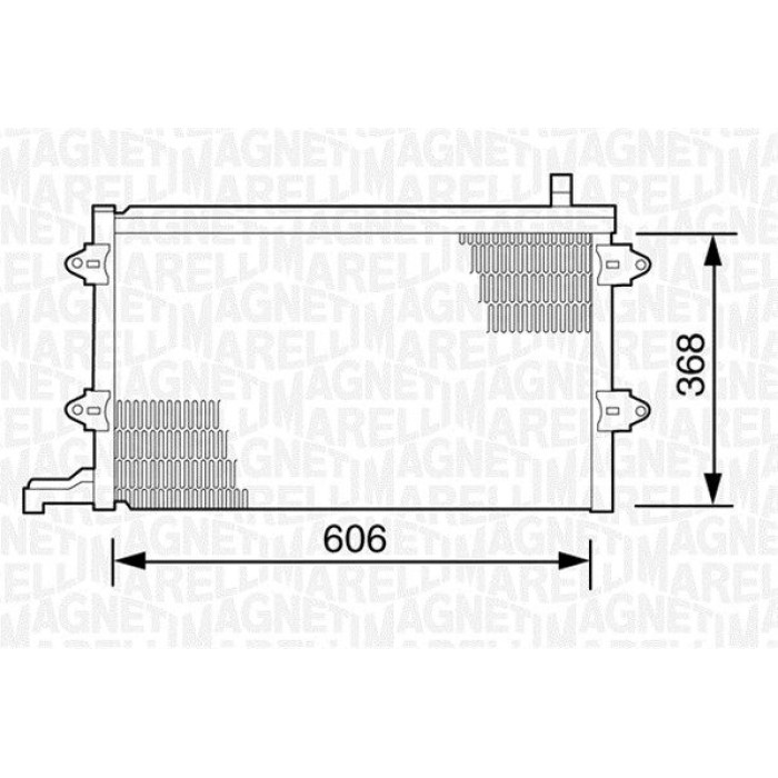 Magneti Marelli Klimakondensator 350203243000 Magneti Marelli Klimakondensator 350203243000