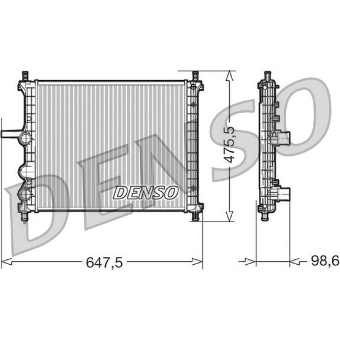Denso Motorkühler DRM09038 Denso Motorkühler DRM09038