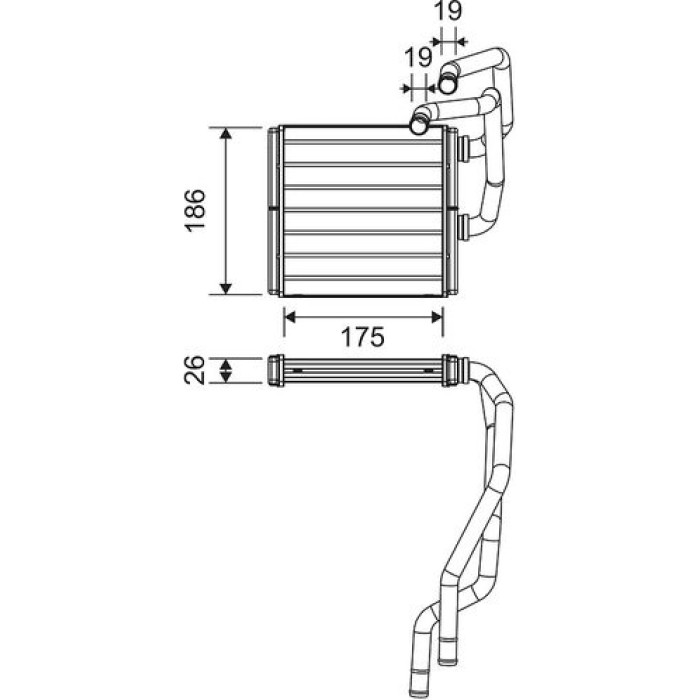 Valeo Wärmetauscher 811511 Valeo Wärmetauscher 811511