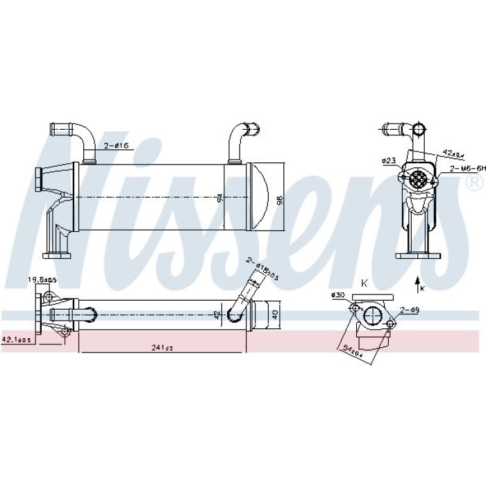 Nissens AGR-Kühler 989327 Nissens AGR-Kühler 989327