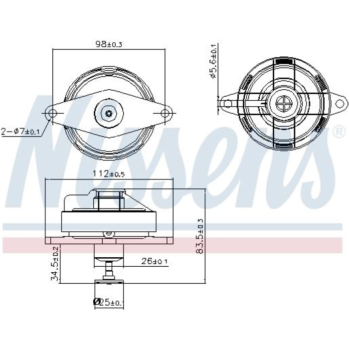 Nissens AGR-Ventil 98197 Nissens AGR-Ventil 98197