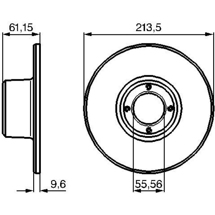 Bosch Bremsscheibe Vorderachse 0 986 478 811 Bosch Bremsscheibe Vorderachse 0 986 478 811