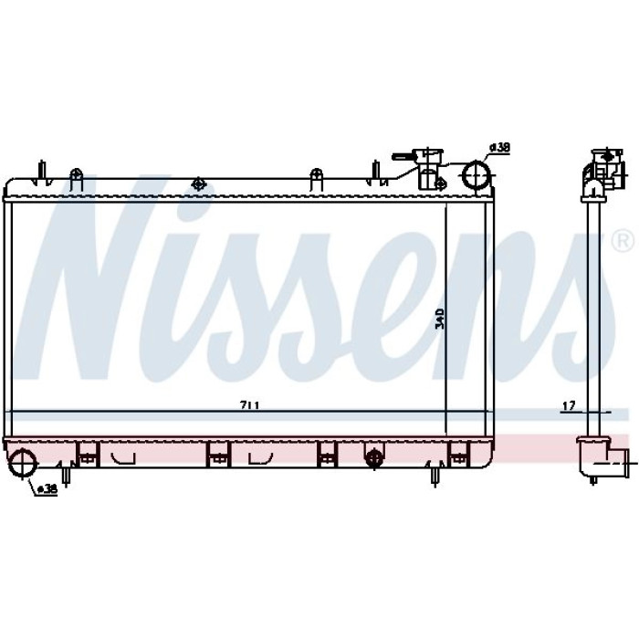 Nissens Wasserkühler PKW 64185 Nissens Wasserkühler PKW 64185