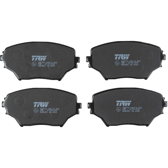 TRW Bremsbeläge Vorderachse GDB3251 TRW Bremsbeläge Vorderachse GDB3251