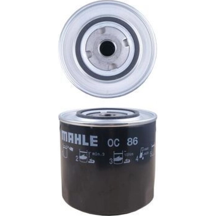 OC 86 MAHLE Ölfilter OC 86, Anschraubfilter, Höhe 115,2 mm – u. a. für Renault Master I Kasten (T__), Trafic Pritsche/Fahrgestell (T_, P_, V_), I Bus – OE Nummer 7701008689 - l OC 86 MAHLE Ölfilter OC 86, Anschraubfilter, Höhe 115,2 mm – u. a. für Renault Master I Kasten (T__), Trafic Pritsche/Fahrgestell (T_, P_, V_), I Bus – OE Nummer 7701008689 - l