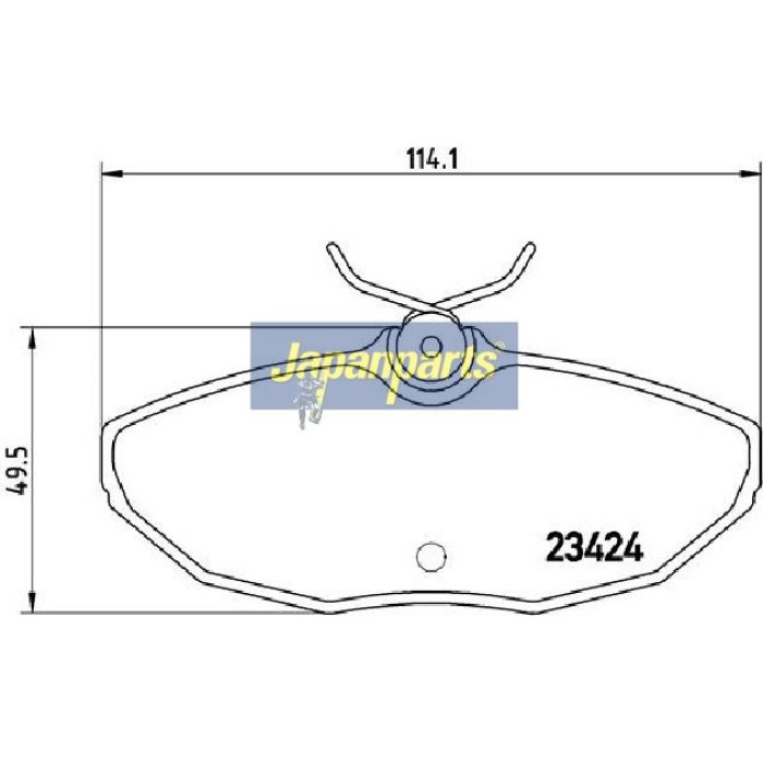 Japanparts Bremsbeläge PP-0310AF Japanparts Bremsbeläge PP-0310AF