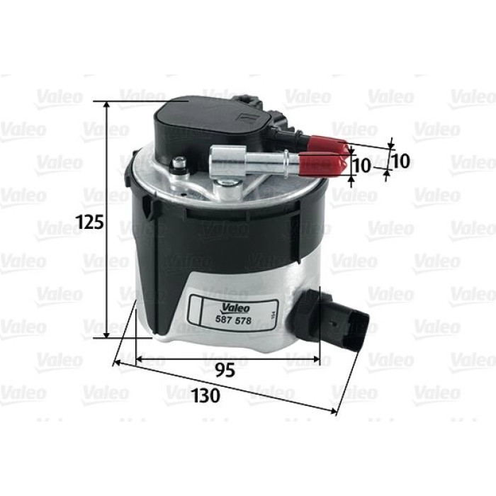 Valeo Kraftstofffilter 587578 Valeo Kraftstofffilter 587578