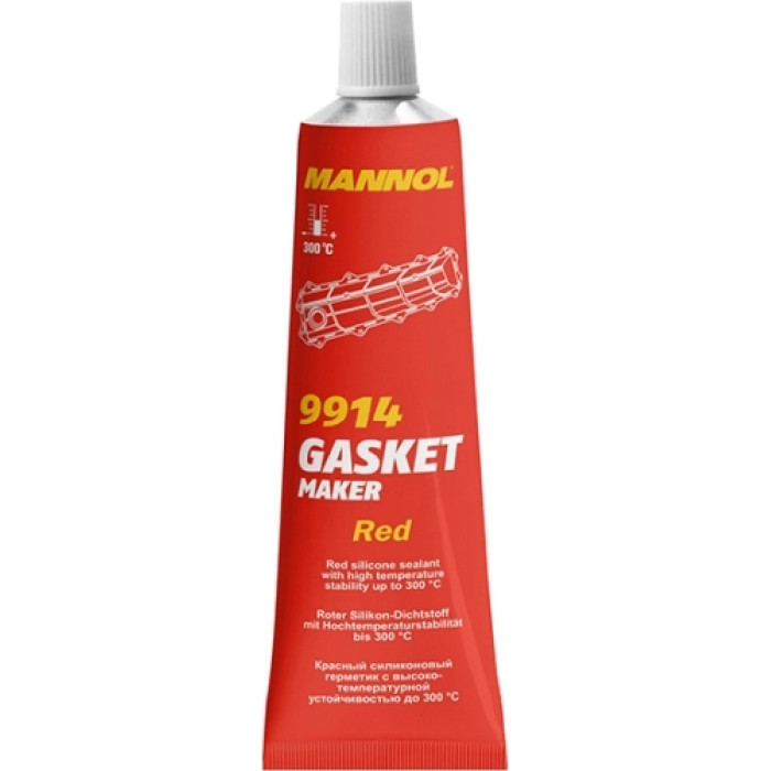 MN9914 MANNOL Gasket Maker Red 9914 Hochtemperatursilikon 85G Rot MN9914 MANNOL Gasket Maker Red 9914 Hochtemperatursilikon 85G Rot