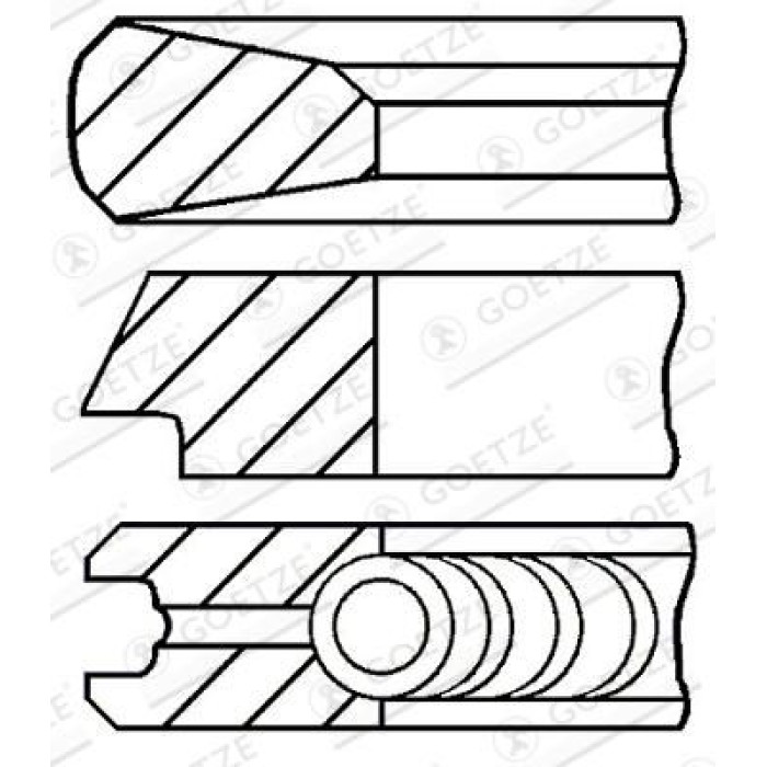 GOETZE ENGINE Kolbenring 08-429200-00