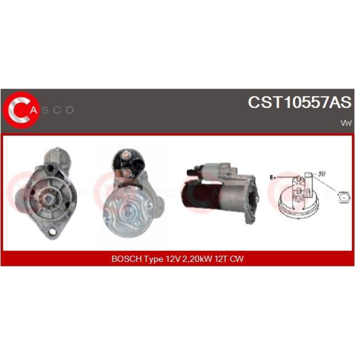 CASCO Anlasser CST10557AS CASCO Anlasser CST10557AS