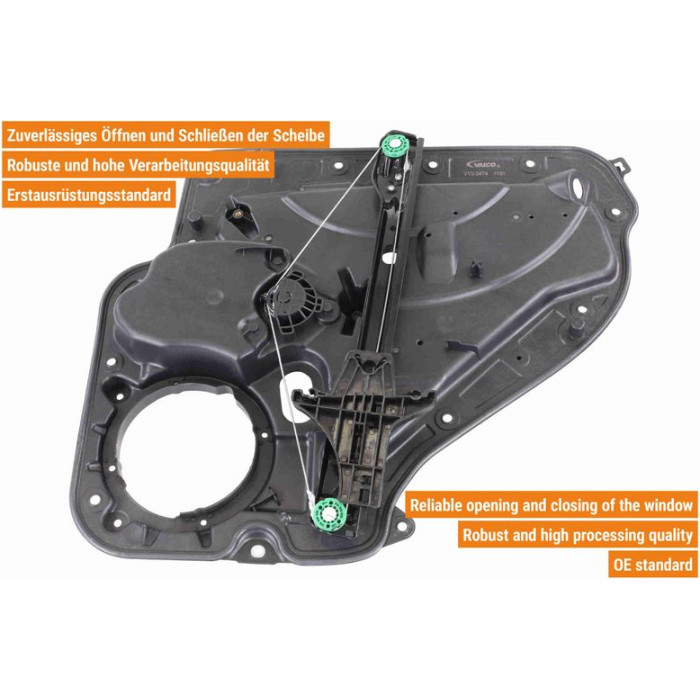 VAICO V10-3474 Fensterheber hinten links, ohne Motor, elektrisch