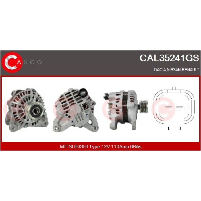 CASCO Generator CAL35241GS CASCO Generator CAL35241GS