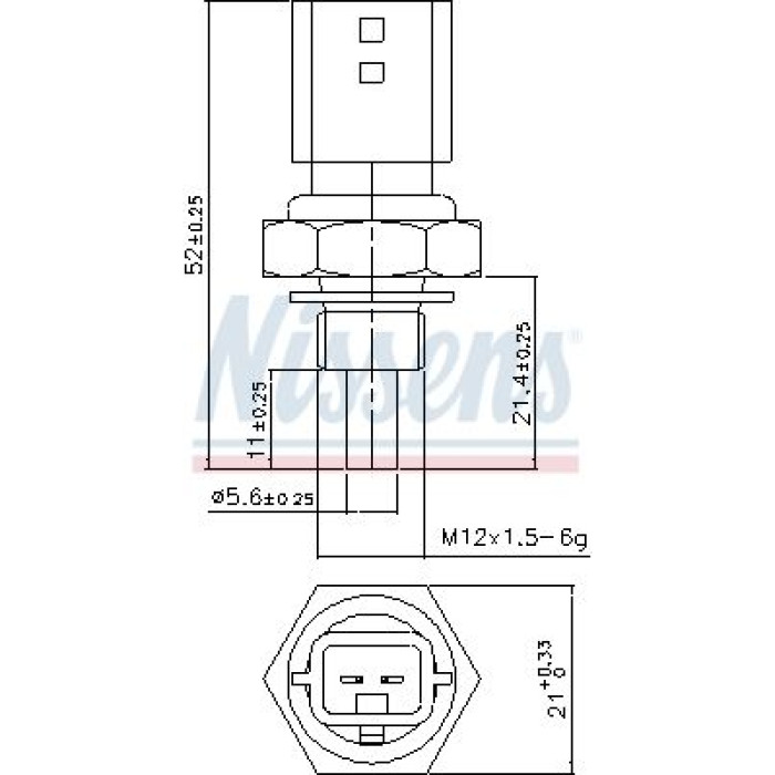 Nissens Kühlmitteltemperatursensor 207022 Nissens Kühlmitteltemperatursensor 207022