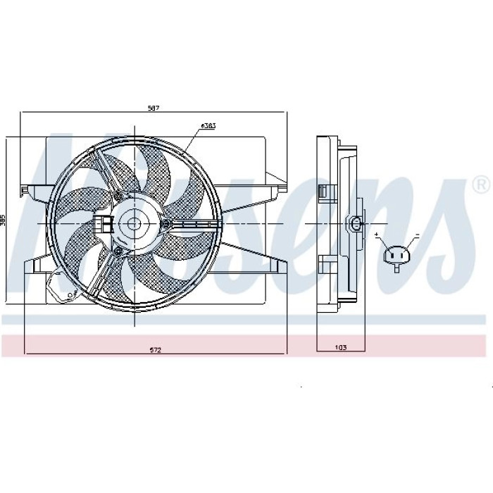 Nissens Kühlerlüfter PKW 85030 Nissens Kühlerlüfter PKW 85030