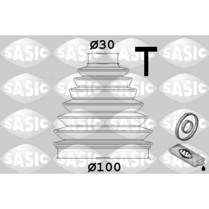 SASIC Faltenbalgsatz, Antriebswelle 1904016 SASIC Faltenbalgsatz, Antriebswelle 1904016