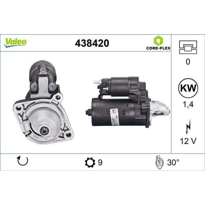 Valeo Anlasser 438420 Valeo Anlasser 438420