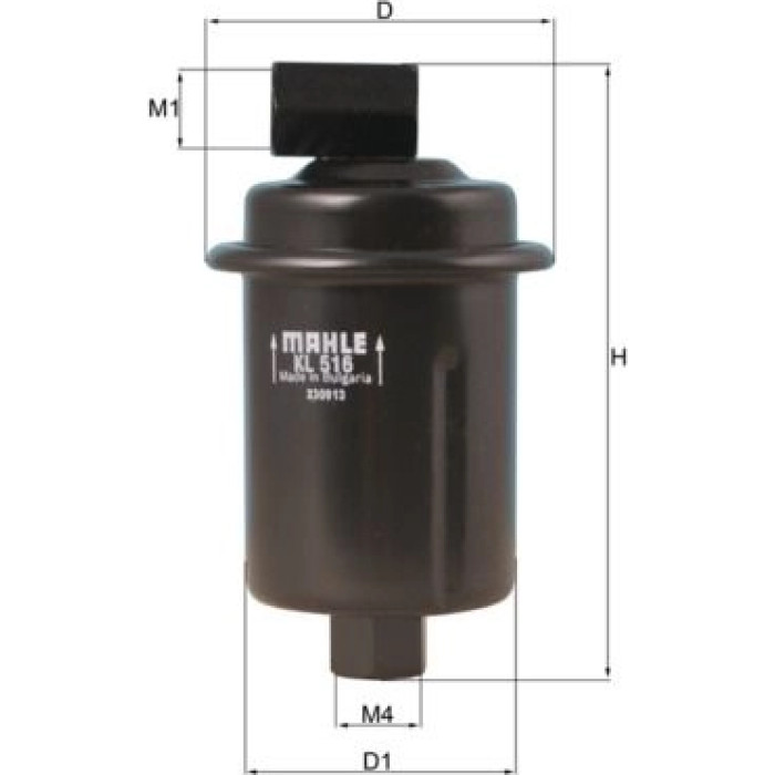 MAHLE Kraftstofffilter KL 516 MAHLE Kraftstofffilter KL 516