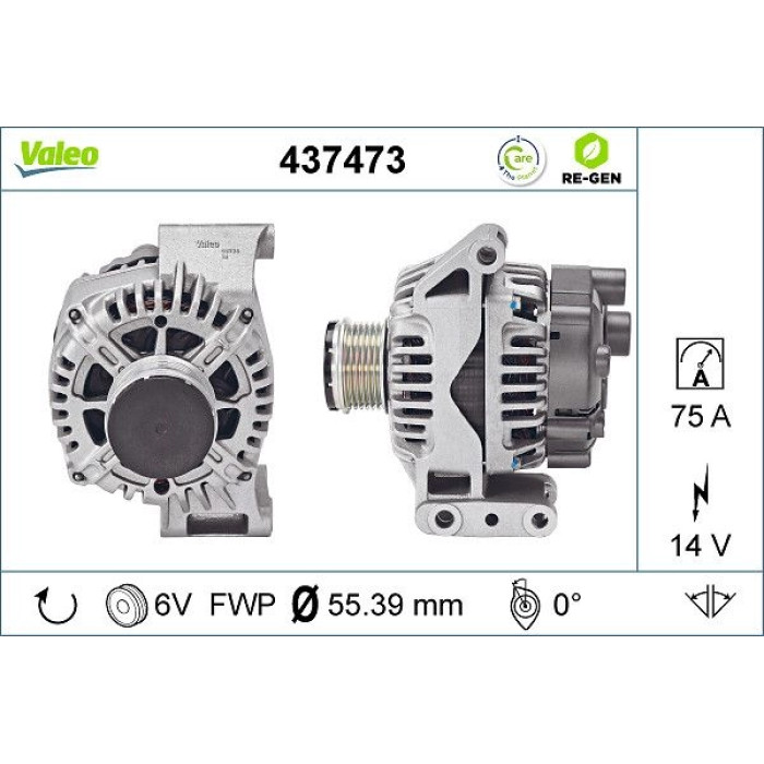 Valeo Lichtmaschine 437473 Valeo Lichtmaschine 437473