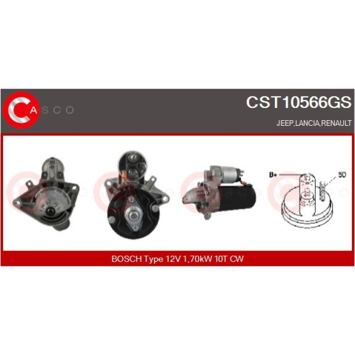 CASCO Anlasser CST10566GS CASCO Anlasser CST10566GS